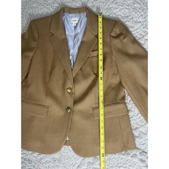 J CREW navy NWOT Schoolboy Blazer Satin Lined Gold Buttons Size 12 never worn - Picture 7 of 9